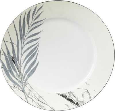 طقم عشاء بورسلان زجاج السيف غاليري، 24 قطعة، مشجر - ابيض فضي product image 5