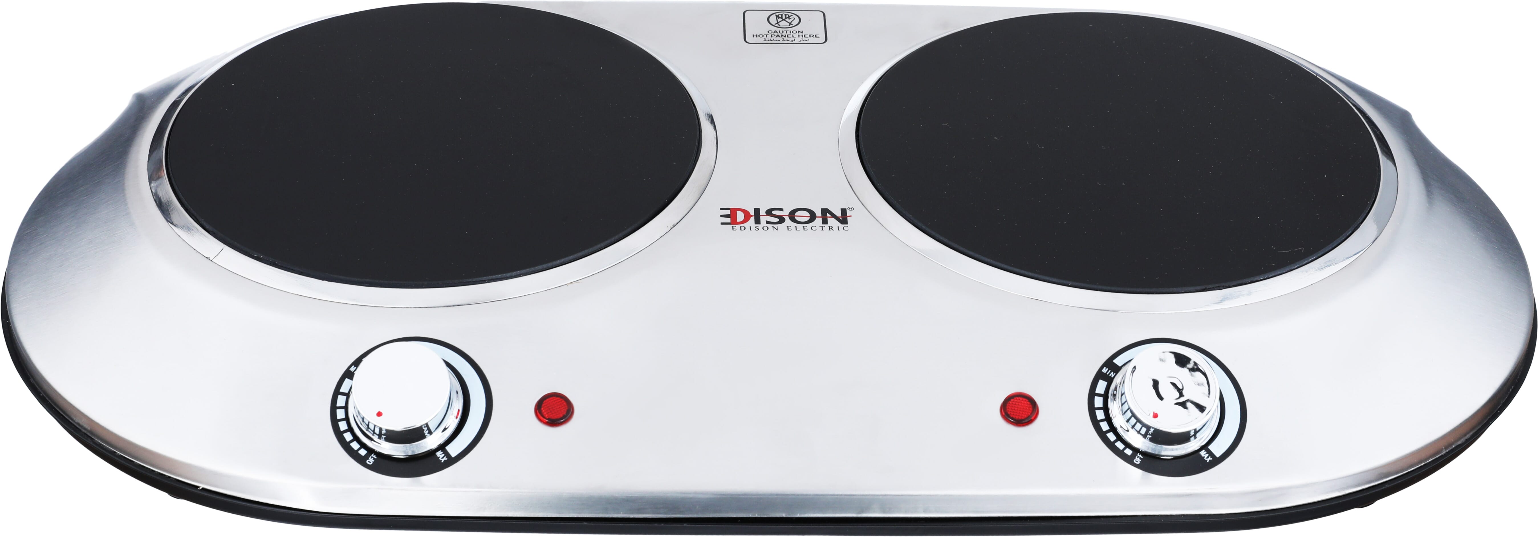 Edison Stove, 2400 Watts, 2 Burners - Silver product image 1