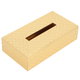 علبة مناديل خشب وهج الماسة، 23.5×12.5×6 سم - ذهبي product image 1