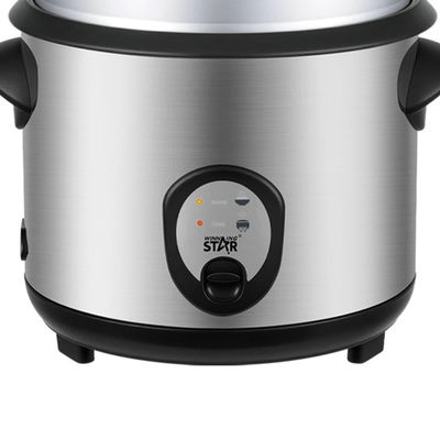 قدر طهى الارز ويننج ستار، 2.2 لتر، 900 واط، صينية قابلة للازالة، ST-9352 - فضي اسود product image 5