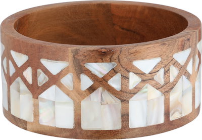 تمرية بغطاء ستانلس استيل السيف غاليري، 12x12x12 سم، قاعدة بنقوش، دائري - متعدد الألوان product image 2