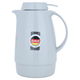 Helios thermos, 0.6 liters, thermal glass inner container, plastic outer shell - dark gray product image 1
