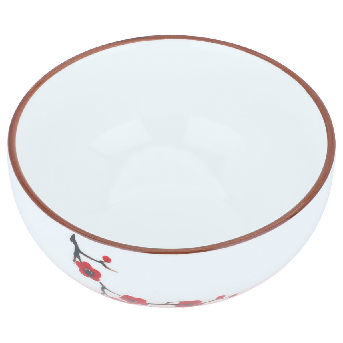 Al Saif Gallery Porcelain Bowl, 5 inches, plum blossom pattern - white product image 1