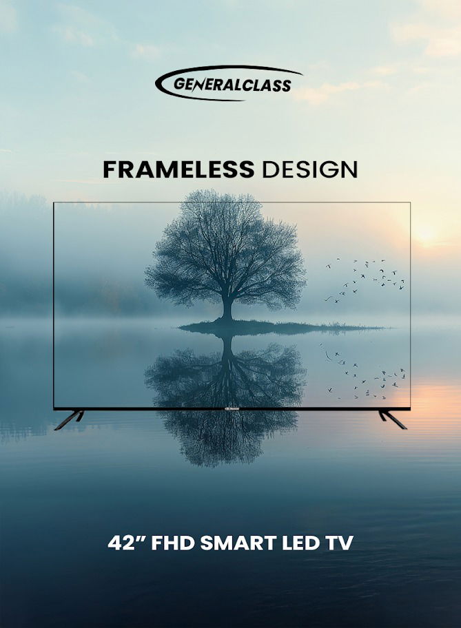 General Class 43US8000 Smart TV, 42 inches, Full HD, LED, Android 14 - Black product image 4