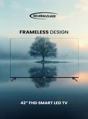 تلفزيون بدون اطار سمارت جنرال كلاس، 42 بوصة، FHD، LED، اندرويد 14، 43US8000 - اسود product image 4