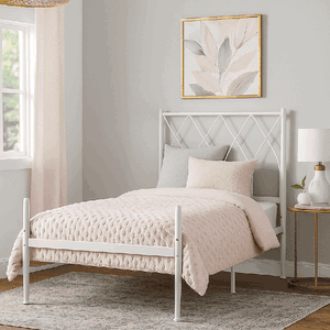سرير حديد مفرد، 100×90×190 سم - ابيض product image
