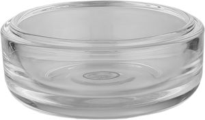 سكرية زجاج السيف غاليري، 9.5x9.5x11.5 سم، غطاء شفاف، دائري - شفاف ذهبي product image 2