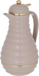 Al Saif Gallery Blanca thermos set, 1/0.75 liter, 2 pieces, thermal glass inner container, plastic outer shell - light brown product image 5