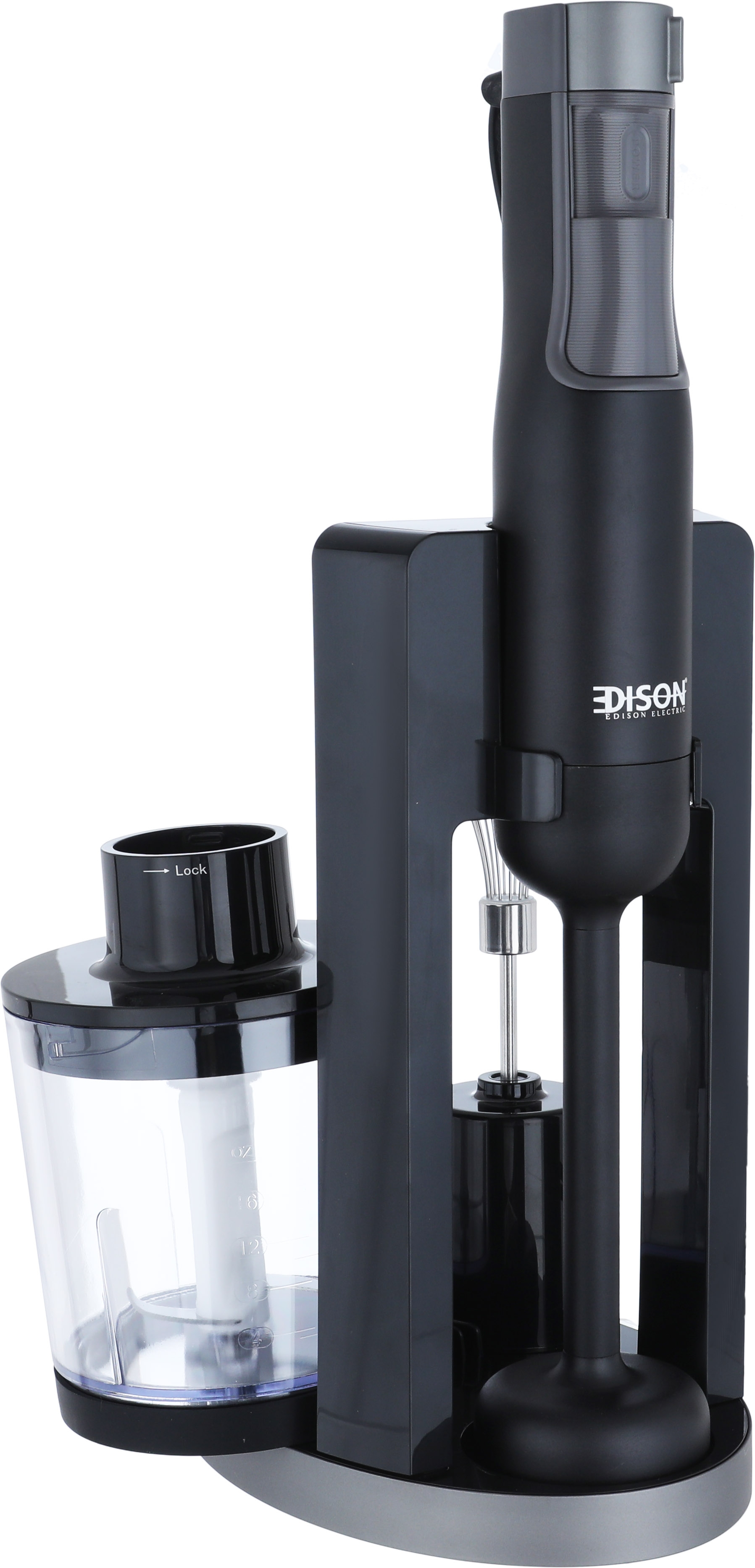 Edison CM-6002/B Electric Hand Blender Set, 1000W, 500ml, 9 Speeds, 3 Pieces, Base - black product image 2