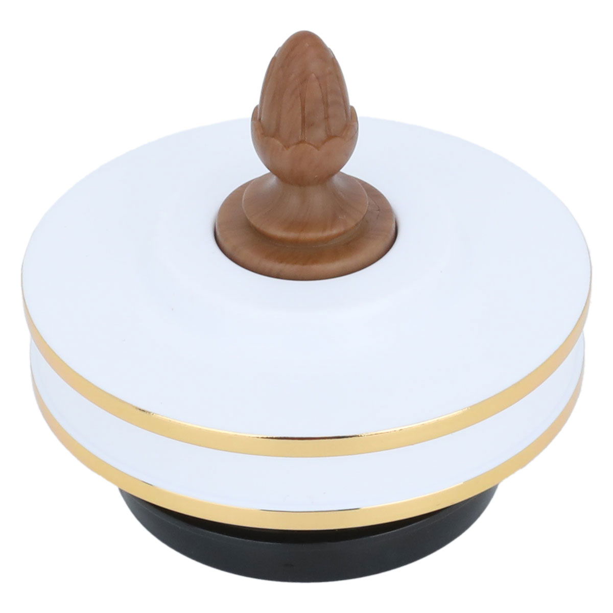 Al Saif Gallery plastic thermos cover, gold-white edges product image 2