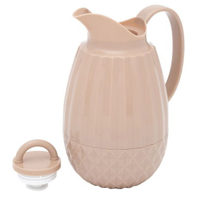 ترمس تايملس دايموند السيف غاليري، 1 لتر، حافظة داخلية زجاج حراري - بيج غامق product image 3