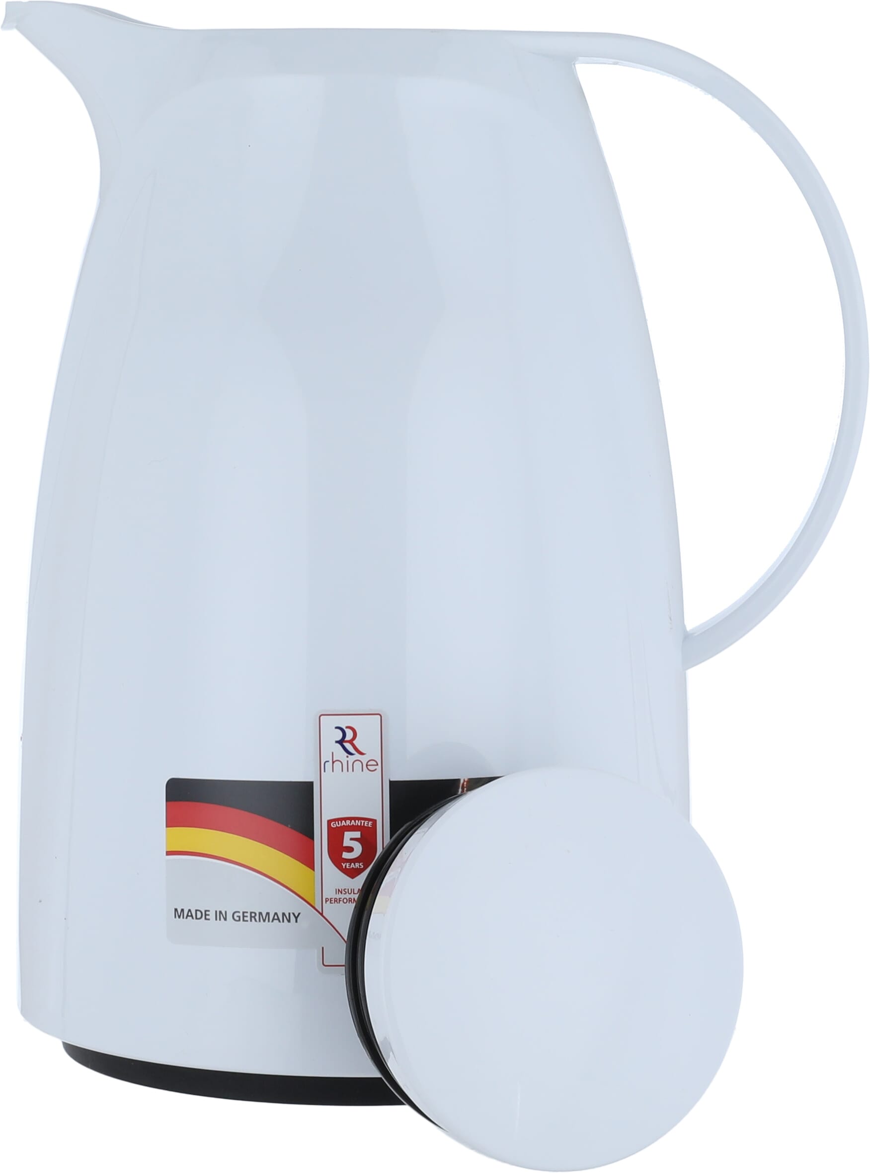 ترمس الراين، 2 لتر، هيكل داخلي زجاج، هيكل خارجي بلاستيك - ابيض product image 4