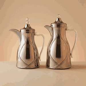 طقم ترامس طيف السيف غاليري، 0.7 / 1 لتر، 2 قطعة، خامة داخلية زجاج، يد شفاف، غطاء ضغاط - أسود مطفي product image