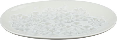 صحن بورسلان السيف غاليري، 22x13x2.7 سم، بيضاوي - أبيض product image 1