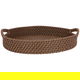 Tofaria Al Saif Gallery wicker presentation, 42 x 42 x 7 cm, round - brown product image 2