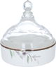 Al Saif Gallery Taghreed porcelain date, with transparent cover, branch pattern - white product image 1