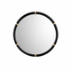 مراية دائرية زجاج، 100×100 سم، اطار معدن - اسود product image 2