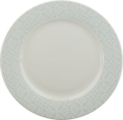 Al Saif Gallery Porcelain Dinnerware Set, 24 Pieces, Round - White Gray product image 5