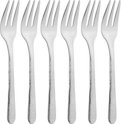 طقم شوك أكل ستانلس استيل السيف غاليري، 6 قطع - فضي product image 1