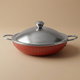 مقلاة بيدين تيفلون نيوفلون، 34 سم، غطاء - أحمر product image 1