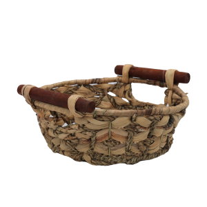 Al Saif Gallery Wicker Serving Basket, Round, Deep - Brown product image