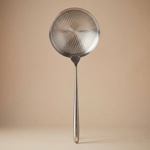مصفاة طعام ستانلس ستيل صفا، 18x49 سم - فضي product image