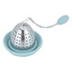 Al Saif Gallery Steel Tea Strainer, Drip Saucer - Light Blue product image 2
