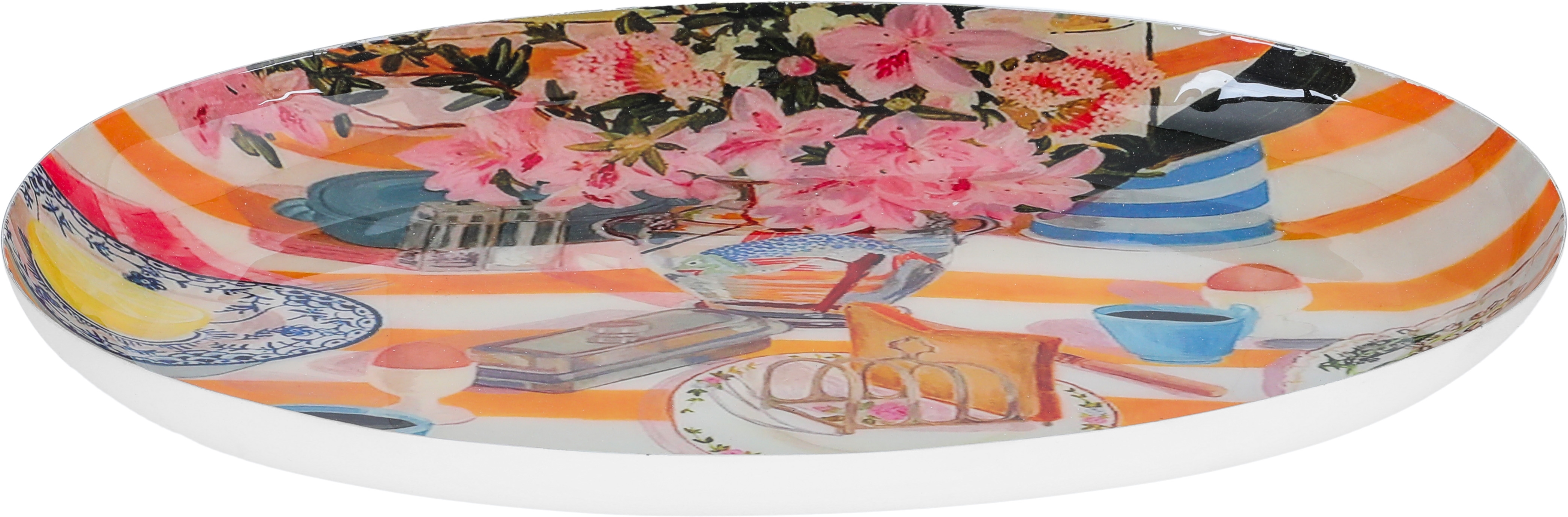 صحن تقديم استيل السيف غاليري، 40.5×20×4 سم، بيضاوي - متعدد الألوان product image