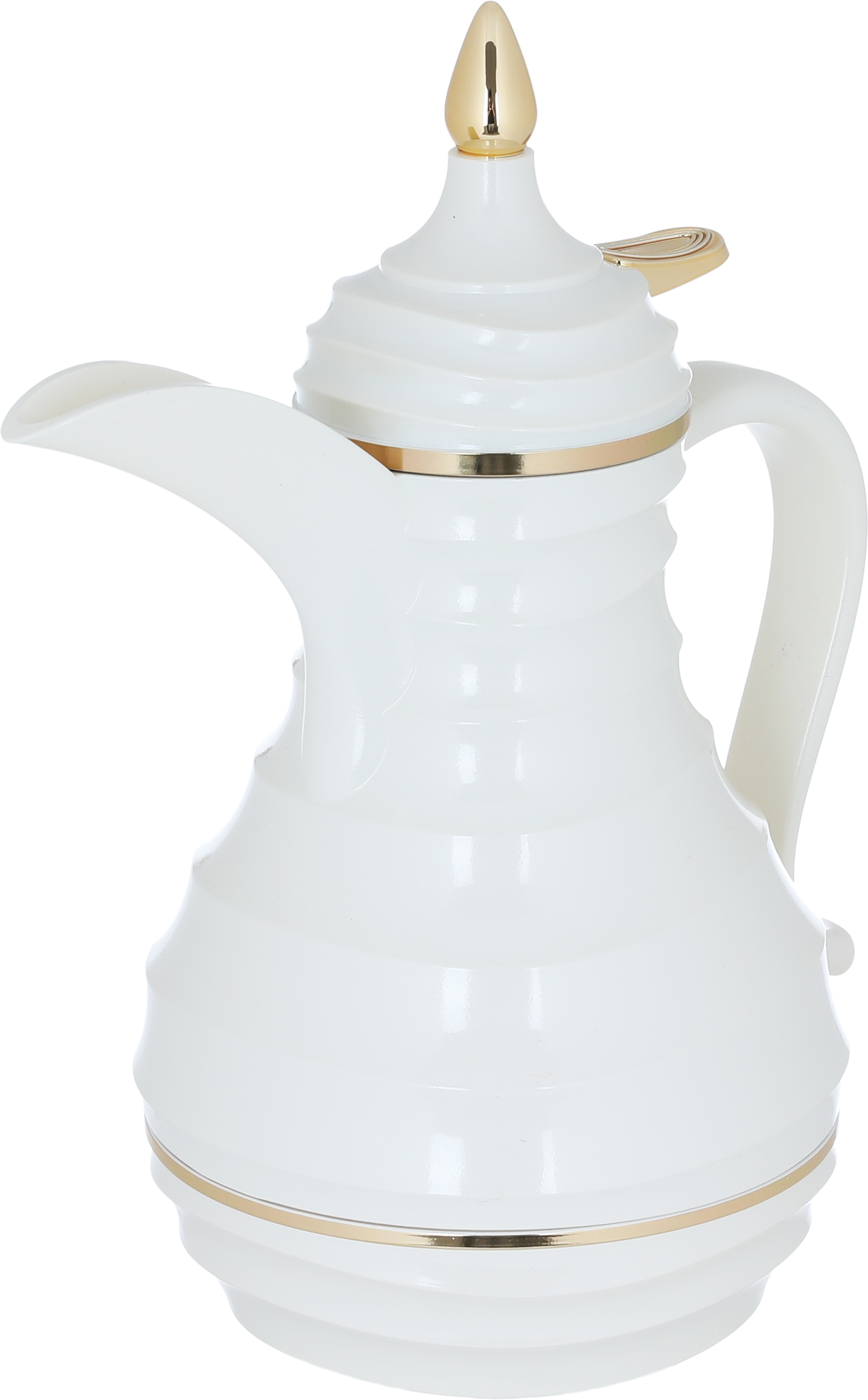 Al Saif Gallery Blanca thermos set, 1/0.75 liter, 2 pieces, thermal glass inner shell, plastic outer shell - pearl product image 4