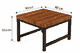 طقم طاولات خشب و معدن، 5 قطع - بني product image 4