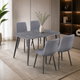 طاولة طعام خشب MDF مع 4 كراسي، 75×130×80 سم - رمادي product image 1