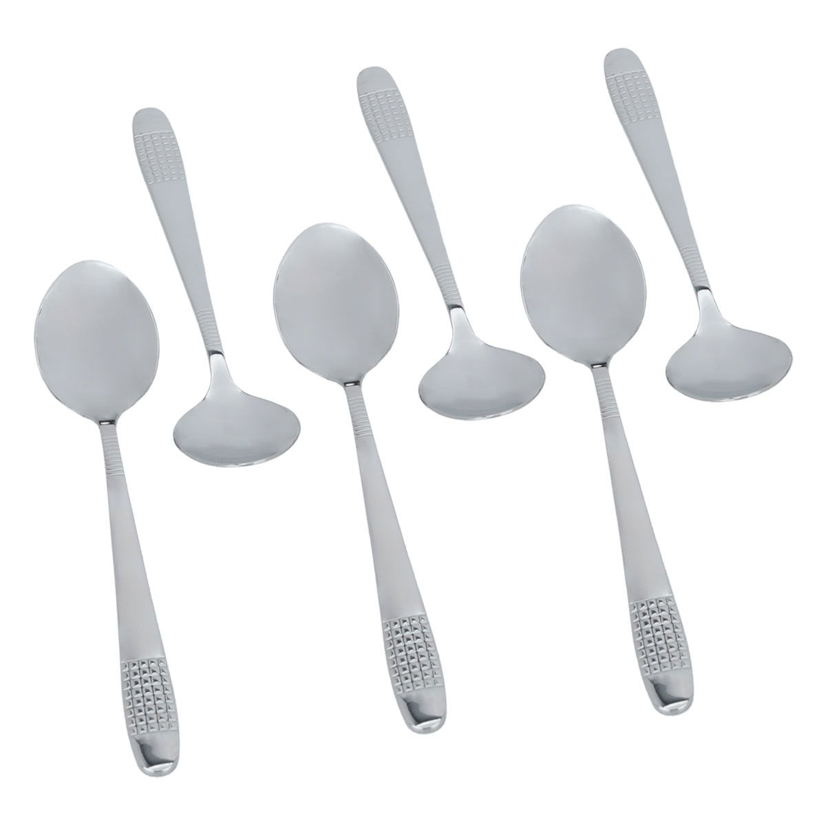 طقم ملاعق استيل السيف غاليري، 6 قطع - فضي product image 2