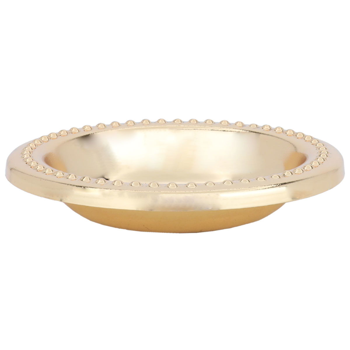 Noa Steel Al Saif Gallery Plate, Round - Gold product image 2