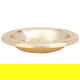 Noa Steel Al Saif Gallery Plate, Round - Gold product image 2