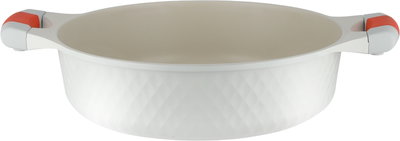 طقم قدور داي كاست الومنيوم روبوست، 9 قطع، غطاء زجاج، يد سيليكون - كريمي product image 6