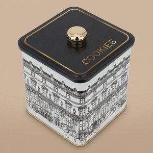 Al Saif Gallery Metal Box, 12 X 12 X 13 Cm - Black product image