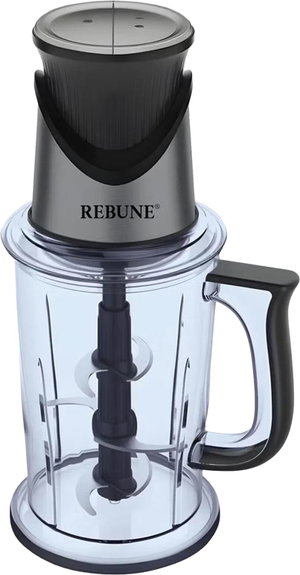 Rebune RE-2-170 Stainless Steel Meat and Vegetable Grinder, 350W, 2L - Transparent Silver product image