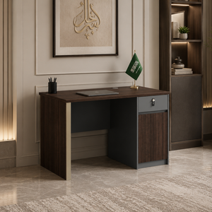 مكتب إداري مودرن خشب MDF، 75×120×60 سم - بني غامق product image