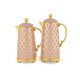 Al Saif Gallery thermos set, 2 pieces, 1 liter, glass inner container, plastic outer shell - brown product image 1