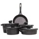 طقم قدور جرانيت السيف غاليري، 9 قطع - أسود product image 2