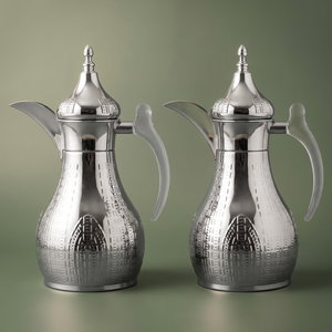 طقم ترامس هيلة السيف غاليري، 1.2/1.2 لتر، قطعتين، حافظة داخلية استيل، هيكل خارجي استيل - فضي product image