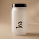 علبة زجاج السيف غاليري، 1 لتر - بلون الثلج غطاء أسود product image 1
