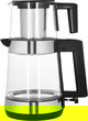 غلاية سماور إديسون، مع إبريق شاي زجاج، 2 لتر / 1.0 لتر، 2200 واط - شفاف product image 1