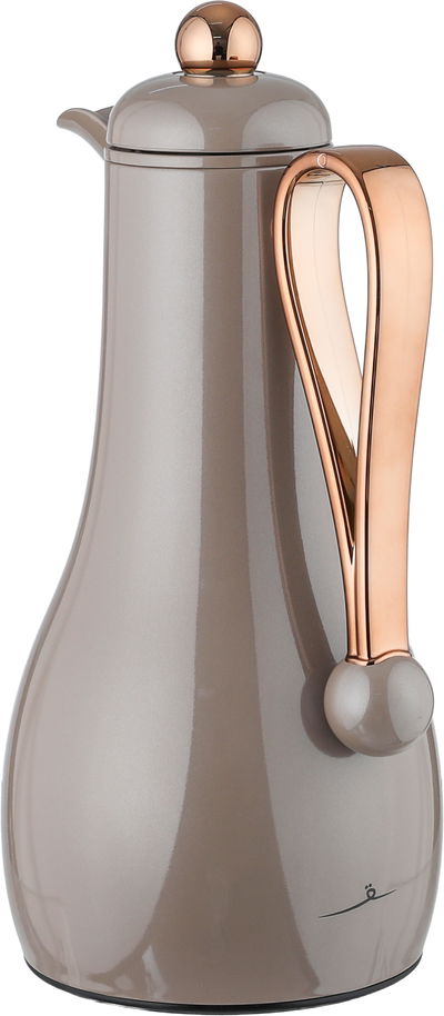 طقم ترامس غيم السيف غاليري، قطعتين، 1/1 لتر، حافظة داخلية زجاج، يد ذهبي - كابتشينو product image 3