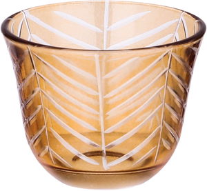 Al Saif Gallery Glass Sugar Cup Serving Set, 11cm, 26 Pieces, Floral Pattern - Transparent Gold product image 2