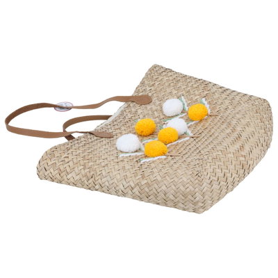 Al Saif Gallery wicker thermos bag, 47x36 cm - beige product image 3