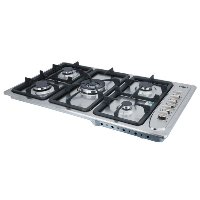 Kelvinator Jah166Kl2G9S005 Built-In Gas Stove, 5 Burners, 90 X 50 Cm - Silver product image 3