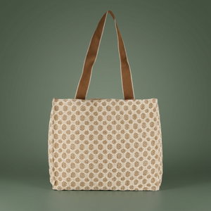شنطة ترامس قماش السيف غاليري، 37x14x31 سم - كريمي بني product image