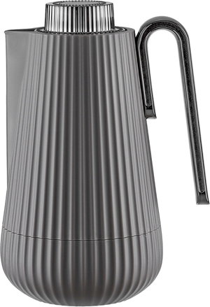 Glory Sumo Thermos, 1 liter, nickel handle, glass interior, pump - glossy black cappuccino product image 2