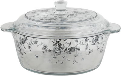 Golden Gallery Porcelain Glass Soup Set, 16 Pieces, Embossed - Translucent White product image 3